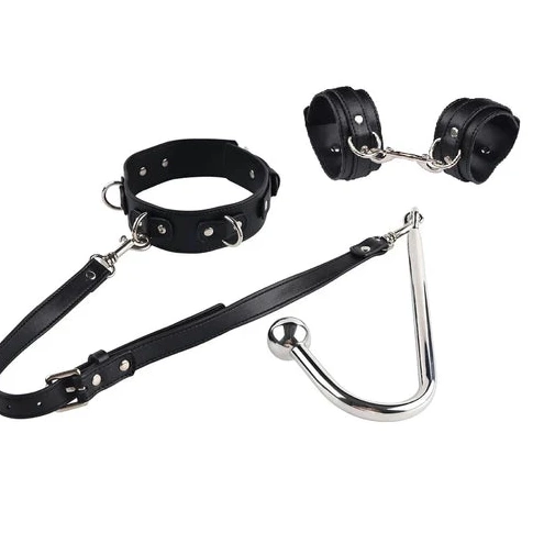 Anal Collar and Hook 5334 with Cuffs Beaded Elegant 0706